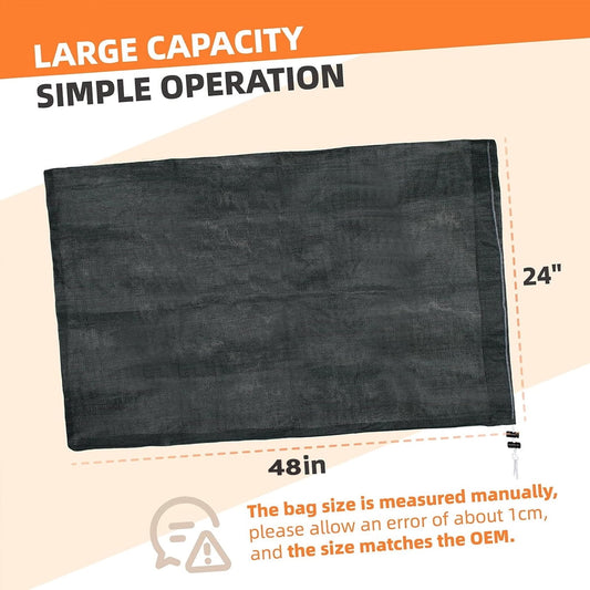 Tutuviw Wood Chipper Collection Bag,24 x 48" Big Capacity Leaf Shredder Chip Machine Bag,Reusable Lawn Wood V1189-WXFWAL-20260319-00148