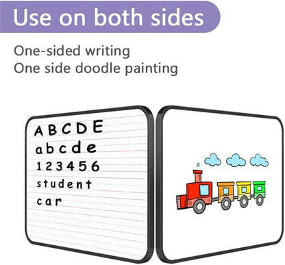 2Pcs Double-Sided Dry Erase White Board,Magnetic Small Whiteboard with Lines and Blank Surface,Portable V1189-WXFWAL-20260319-00155