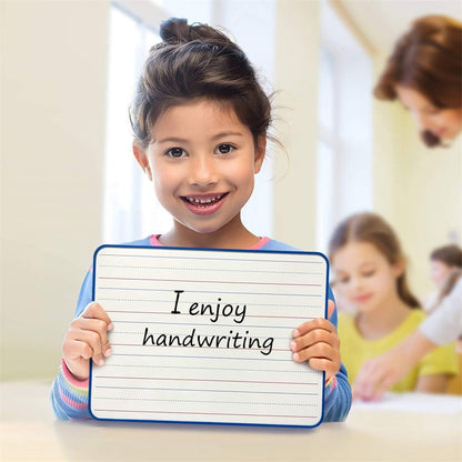 2Pcs Double-Sided Dry Erase White Board,Magnetic Small Whiteboard with Lines and Blank Surface,Portable V1189-WXFWAL-20260319-00155