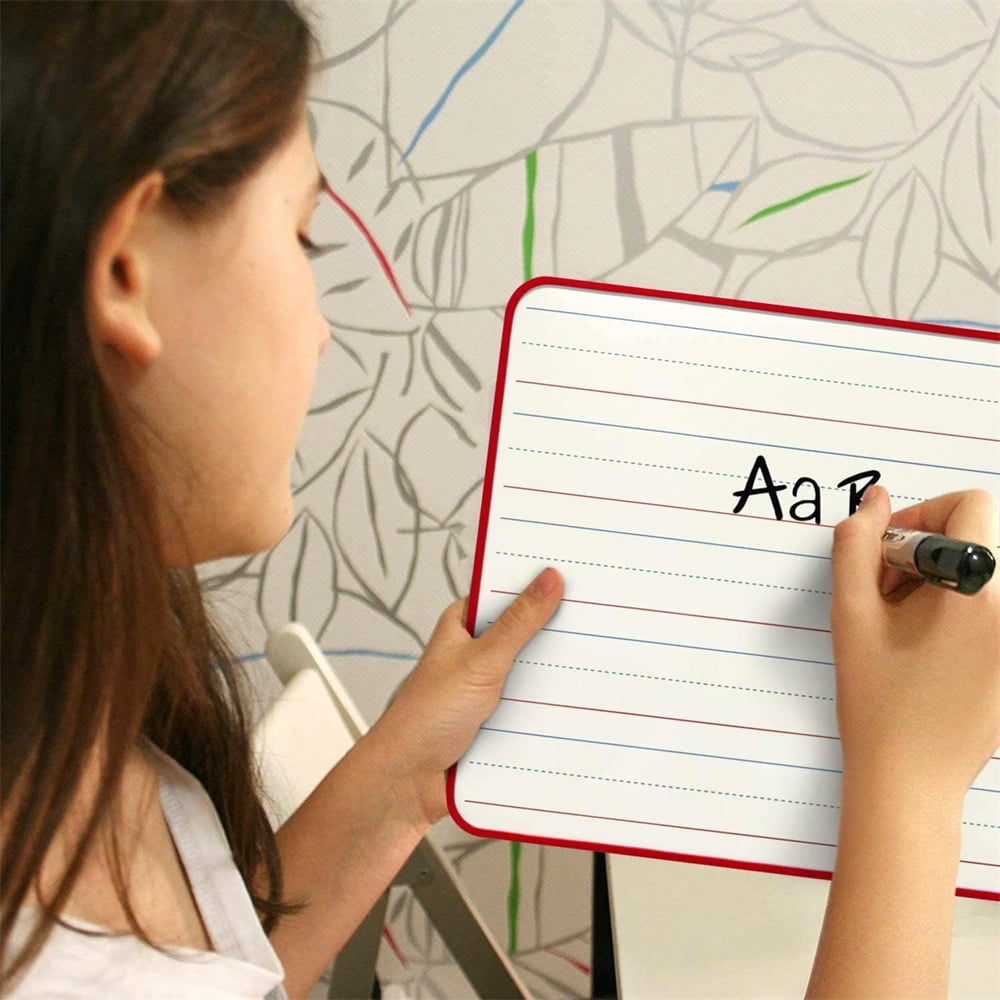 2Pcs Double-Sided Dry Erase White Board,Magnetic Small Whiteboard with Lines and Blank Surface,Portable V1189-WXFWAL-20260319-00155
