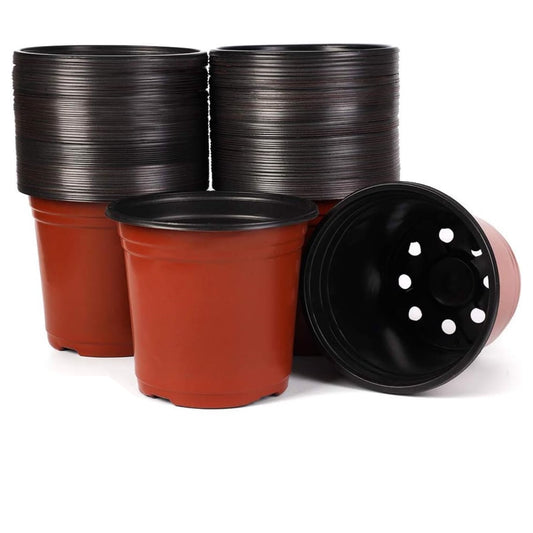50Pcs Plastic Plant Nursery Pots,3.9x2.7x3.3In Seed Starting Pots with Drainage Holes for Indoor,Durable Soft V1189-WXFWAL-20260319-00156
