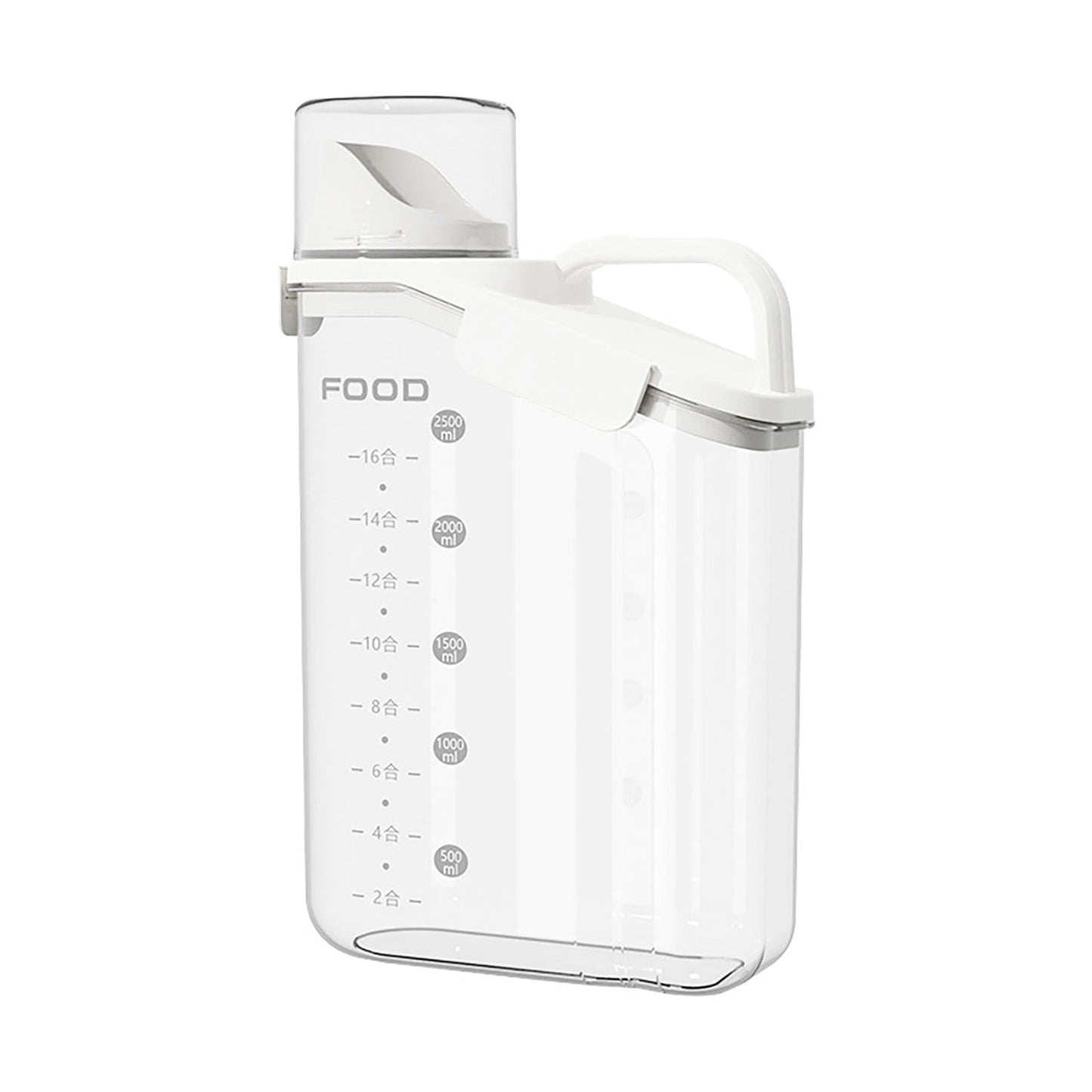 Cheers.US 2000ml/2800ml Airtight Cereal Container Rice Dry Grain Dispenser Thicken Rice Cylinder Clear Food V1189-WXFWAL-20260319-00165