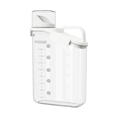 Cheers.US 2000ml/2800ml Airtight Cereal Container Rice Dry Grain Dispenser Thicken Rice Cylinder Clear Food V1189-WXFWAL-20260319-00165