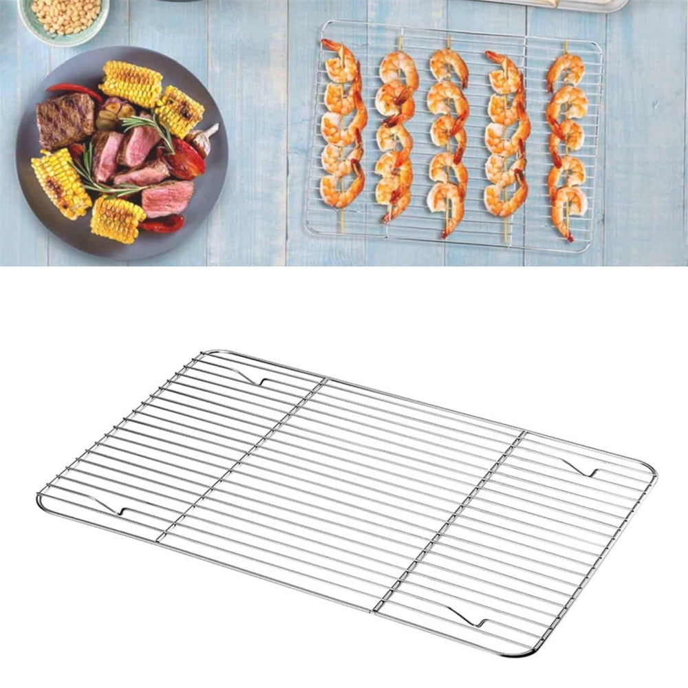 1Pack Kitchen Baking Rack,QZS Small Cooking Rack,Nonstick Wire Grill Net,Stainless Steel Roasting Grid V1189-WXFWAL-20260319-00181