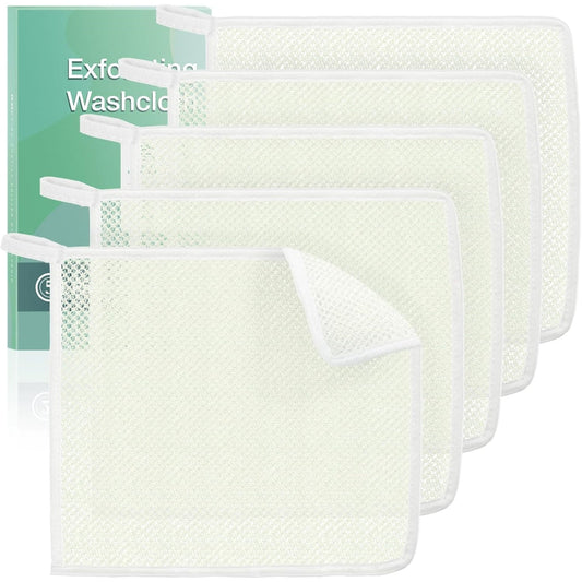 Exfoliating Washcloths,African Exfoliating Net,Reusable African Net Sponge,8.7x10.2In Beige Mutilfunction V1189-WXFWAL-20260319-00187