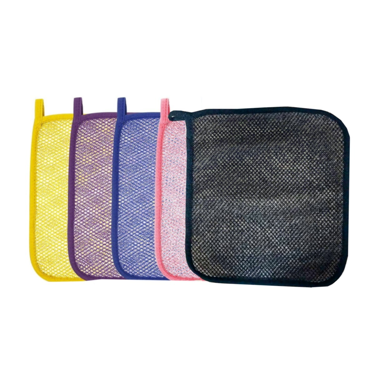 Exfoliating Washcloths,African Exfoliating Net,Reusable African Net Sponge,8.7x10.2In Beige Mutilfunction V1189-WXFWAL-20260319-00189