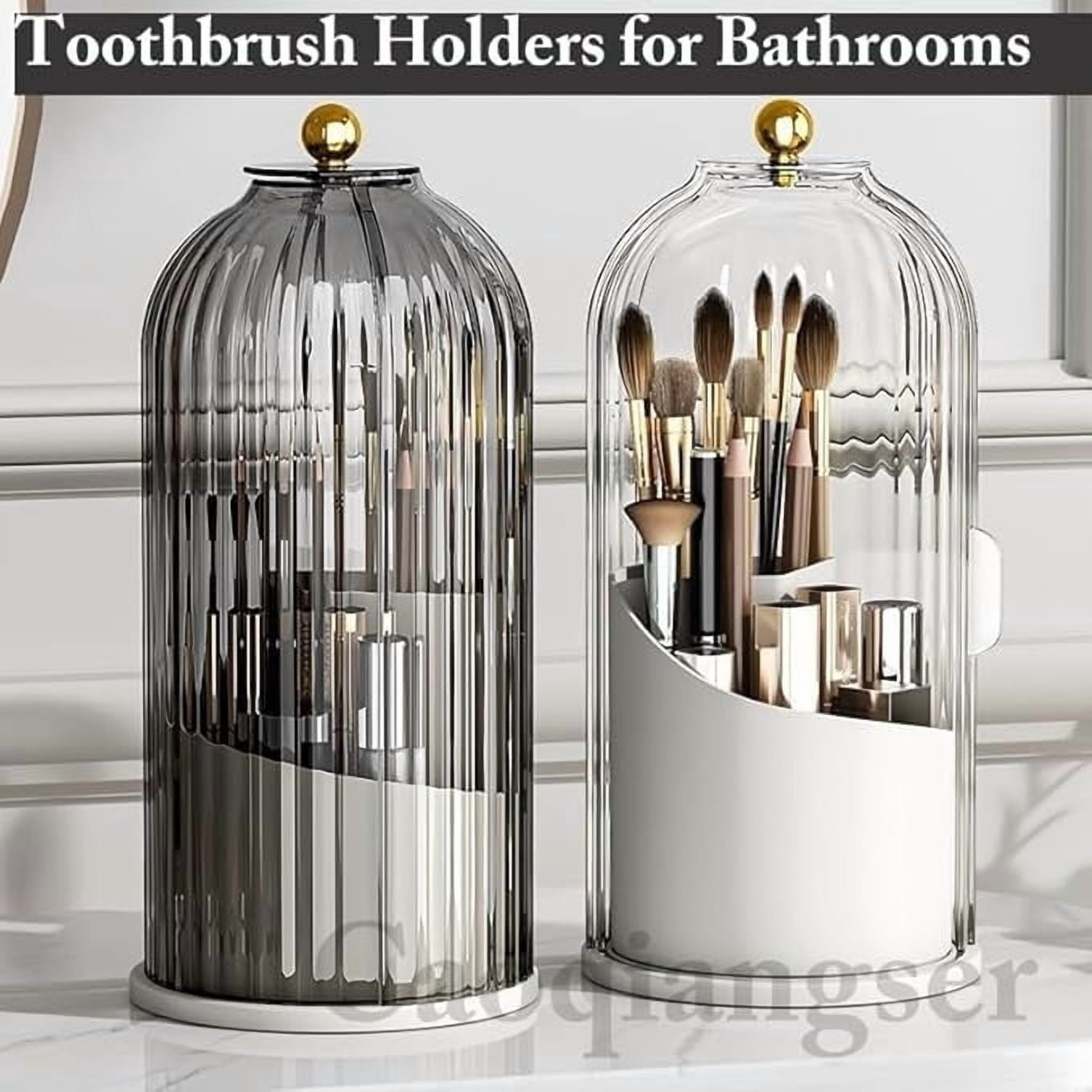 Concealed Toothbrush Holder,Toothbrush Holders for Bathrooms,360 Rotating Waterproof Dustproof Toothpaste V1189-WXFWAL-20260319-00192