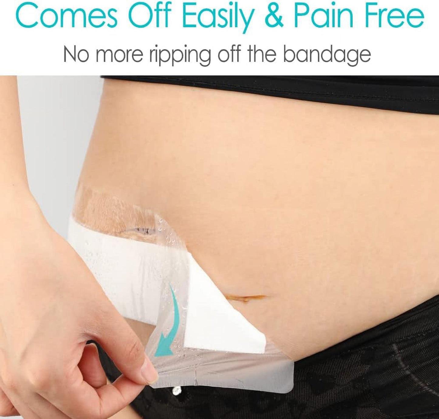 14 PCS Long Waterproof Bandage - 4x12" Knee, Hip Surgery Recovery, Shower Protector, Surgical Incision V1189-WXFWAL-20260319-00196