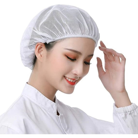 QZS 4 Pcs Mesh Sleep Bonnets,Breathable Shower Caps,Hair Nets Caps for Women,Reusable Multi-color Night V1189-WXFWAL-20260319-00240