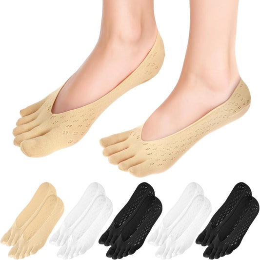 Durable Toe Alignment Socks,6 Pairs Soft Bunion Corrector Socks,Multi-color Athletic Breathable Toe Separator V1189-WXFWAL-20260319-00244