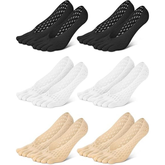 Orthopedic Toe Compression Socks,6 Pairs Multi-color Anti Bunions Health Socks,Breathable Toe Separator Socks V1189-WXFWAL-20260319-00250