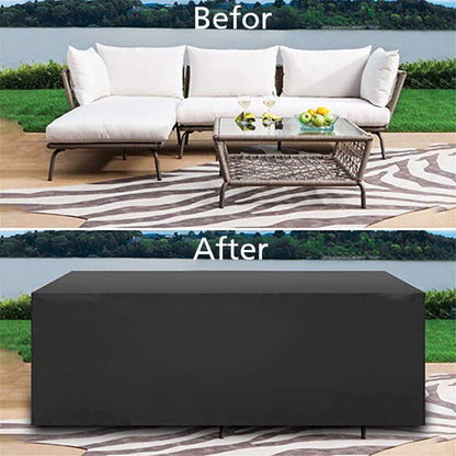 Rectangular Patio Table Cover Heavy Duty Waterproof Outdoor Furniture Set Cover 67" x 37" x 28" V1189-WXFWAL-20260319-00254