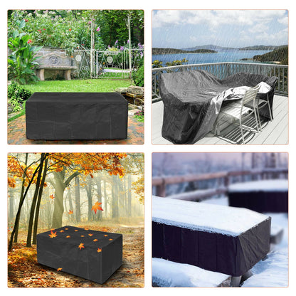Rectangular Patio Table Cover Heavy Duty Waterproof Outdoor Furniture Set Cover 98" x 98" x 35" V1189-WXFWAL-20260319-00259