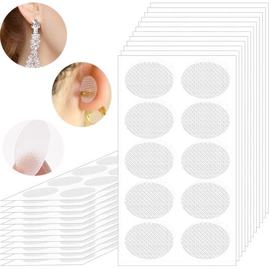 50Pcs Clear Earring Support Patches,Tutuviw Earring Stickers Ear Tapes for Protecting Stretched Earlobes,Ear V1189-WXFWAL-20260319-00269