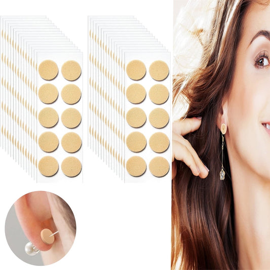 Earring Stickers for Split Earlobes,Tutuviw 50Pcs Earring Support Patches,Reinforcement Ear Stickers Earring V1189-WXFWAL-20260319-00293
