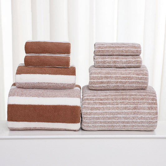Clearance 8 Pack Plush Absorbent 100% Cotton Bath Towel Set, 2 Bath Towels 4 Hand Towels 2 Washcloths, Luxury V1189-WXFWAL-20260319-00312