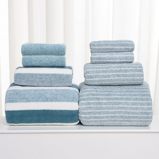 Clearance 8 Pack Plush Absorbent 100% Cotton Bath Towel Set, 2 Bath Towels 4 Hand Towels 2 Washcloths, Luxury V1189-WXFWAL-20260319-00313