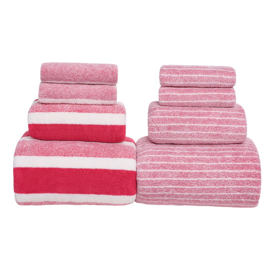 Clearance 8 Pack Plush Absorbent 100% Cotton Bath Towel Set, 2 Bath Towels 4 Hand Towels 2 Washcloths, Luxury V1189-WXFWAL-20260319-00314