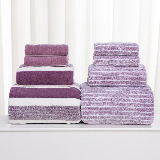 Clearance 8 Pack Plush Absorbent 100% Cotton Bath Towel Set, 2 Bath Towels 4 Hand Towels 2 Washcloths, Luxury V1189-WXFWAL-20260319-00315