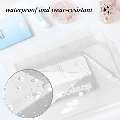 Tutuviw 12Pcs Binder Pockets for 2/3/4 Ring,11 Holes Binder Folders,Clear Document Folders,A4 Size Clear V1189-WXFWAL-20260319-00327