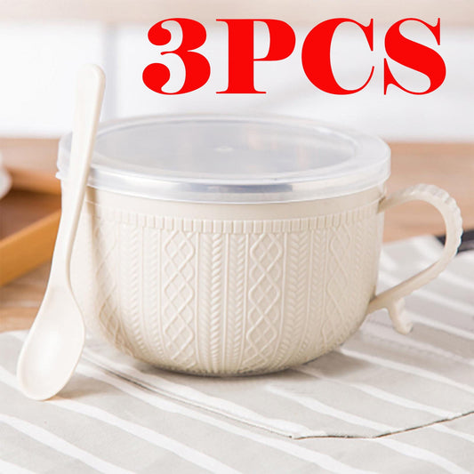 Soup Bowl with Handles,Soup Mug with Handles, Wide Large Cereal Bowl for Oatmeal, Gumbo, Salad, Ceramic Soup V1189-WXFWAL-20260319-00342