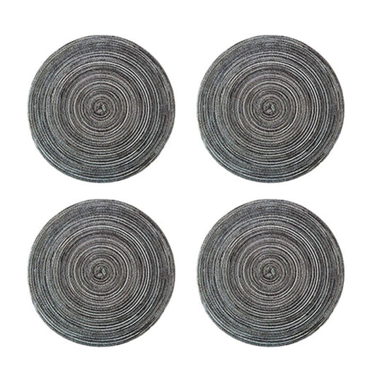 Round Placemats Set of 4, Cotton Woven Placemat Heat-Resistant Non-Slip Washable Table Mats for Dining Table V1189-WXFWAL-20260319-00347