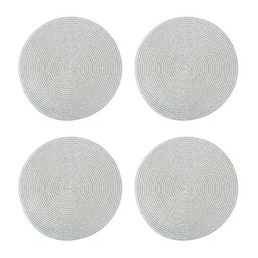 Round Placemats Set of 4, Cotton Woven Placemat Heat-Resistant Non-Slip Washable Table Mats for Dining Table V1189-WXFWAL-20260319-00349