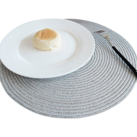 Round Placemats Set of 4, Cotton Woven Placemat Heat-Resistant Non-Slip Washable Table Mats for Dining Table V1189-WXFWAL-20260319-00349