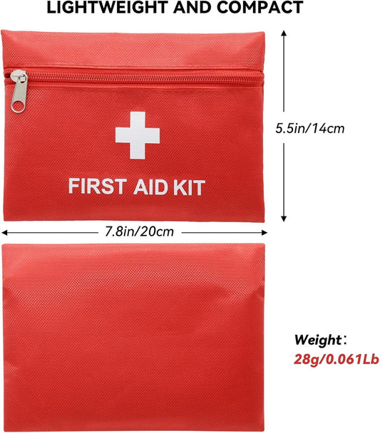 6 Pcs Red First Aid Bag,Tutuviw Empty First Aid Kit Pouch,Compact Portable Medical Emergency Bag for V1189-WXFWAL-20260319-00356