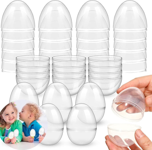 Tutuviw 20Pcs Small Translucent Fillable Easter Egg,Plastic Clear Easter Eggs, 3.5 Inch Empty Eggs Bulk for V1189-WXFWAL-20260319-00358