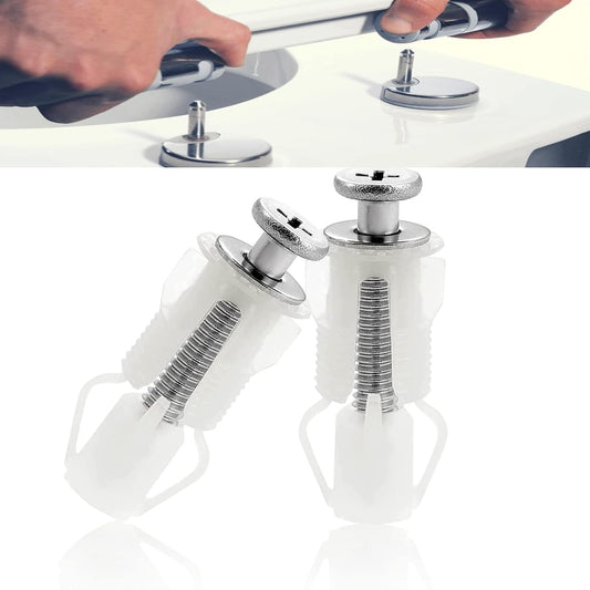 2pcs Toilet Fixings Toilet Seat Fittings And Fixtures, Stainless Steel Toilet Seat Screws Top Fixing Toilet V1189-WXFWAL-20260319-00360