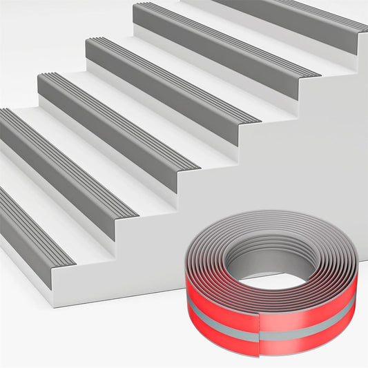 Vinyl Rubber Stair Nosing,Tutuviw Stair Edge Trim,Corner Guard,3 ft Self Adhesive Nose Molding Non-Slip V1189-WXFWAL-20260319-00367