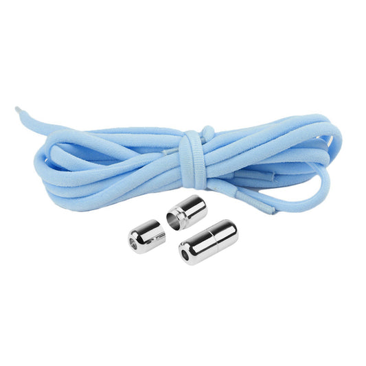 harmtty 1 Pair Sneaker Shoelaces Wear-resistant Elastic with Metal Buckles Lock Shoe Laces for Slip On V1189-WXFWAL-20260319-00379