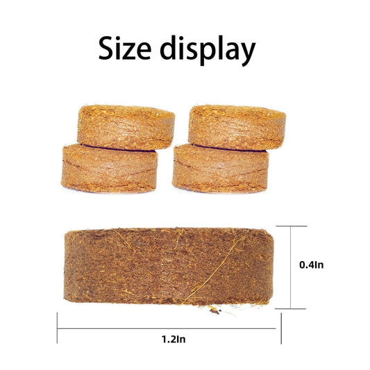 20Pack Coir Pellets Seed Starting Soil,1.2x0.4In Portable Coco Peat Soil for Indoor Outdoor,QZS Compressed V1189-WXFWAL-20260319-00385