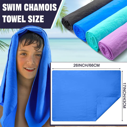 Tutuviw Chamois Towel Quick Dry for Swimmers,2Pcs Microfiber Shammy Towel,Lightweight Chamois Towel for V1189-WXFWAL-20260319-00390