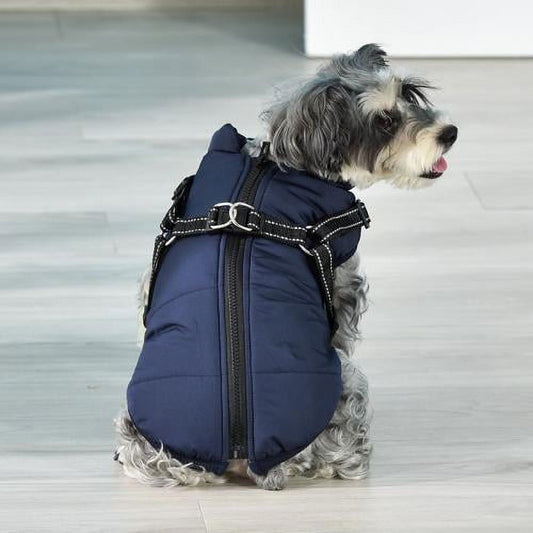 Warm Dog Jacket, Snowproof Windproof Waterproof Dog Winter Coat for Cold Weather - Soft Fleece Lining and V1189-WXFWAL-20260319-00393