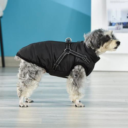 Warm Dog Jacket, Snowproof Windproof Waterproof Dog Winter Coat for Cold Weather - Soft Fleece Lining and V1189-WXFWAL-20260319-00394