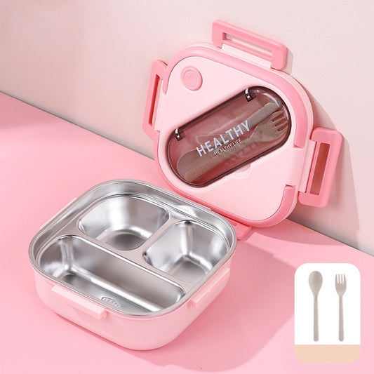 Aespoir Lunch Box, Toddler Lunch Box, Leak-Proof, Four-Sided Clasp for School,Camping,Travel, 7.5x7.5x3 V1189-WXFWAL-20260319-00409