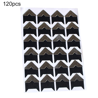 opvise 120Pcs Self-Adhesive Photo Frame Corner Sticker Craft Scrapbook Album Decor Silver White V1189-WXFWAL-20260319-00429