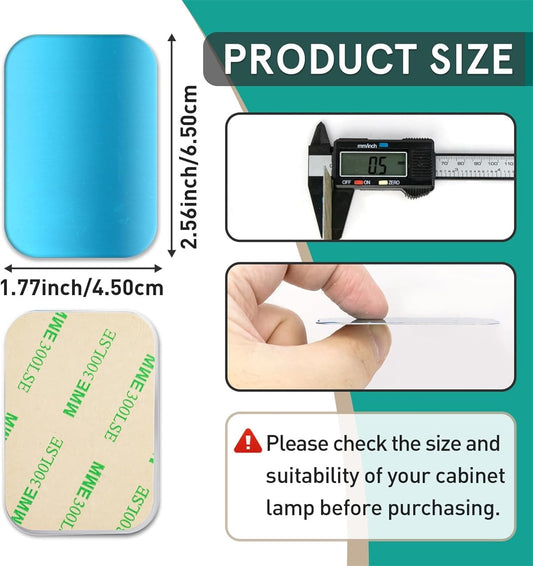 Under Cabinet Lights Magnetic Stickys,Tutuviw 12 Pcs Replacement Magnetic Strips with Adhesive Backing for V1189-WXFWAL-20260319-00440