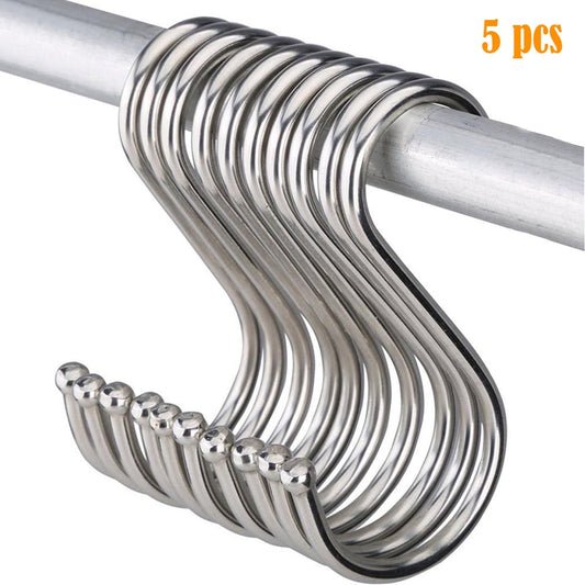 Stainless Steel S Hooks,Heavy Duty Hanging Hooks for Kitchen, Closet & Garage - Multi-Purpose Utility Hooks V1189-WXFWAL-20260319-00441