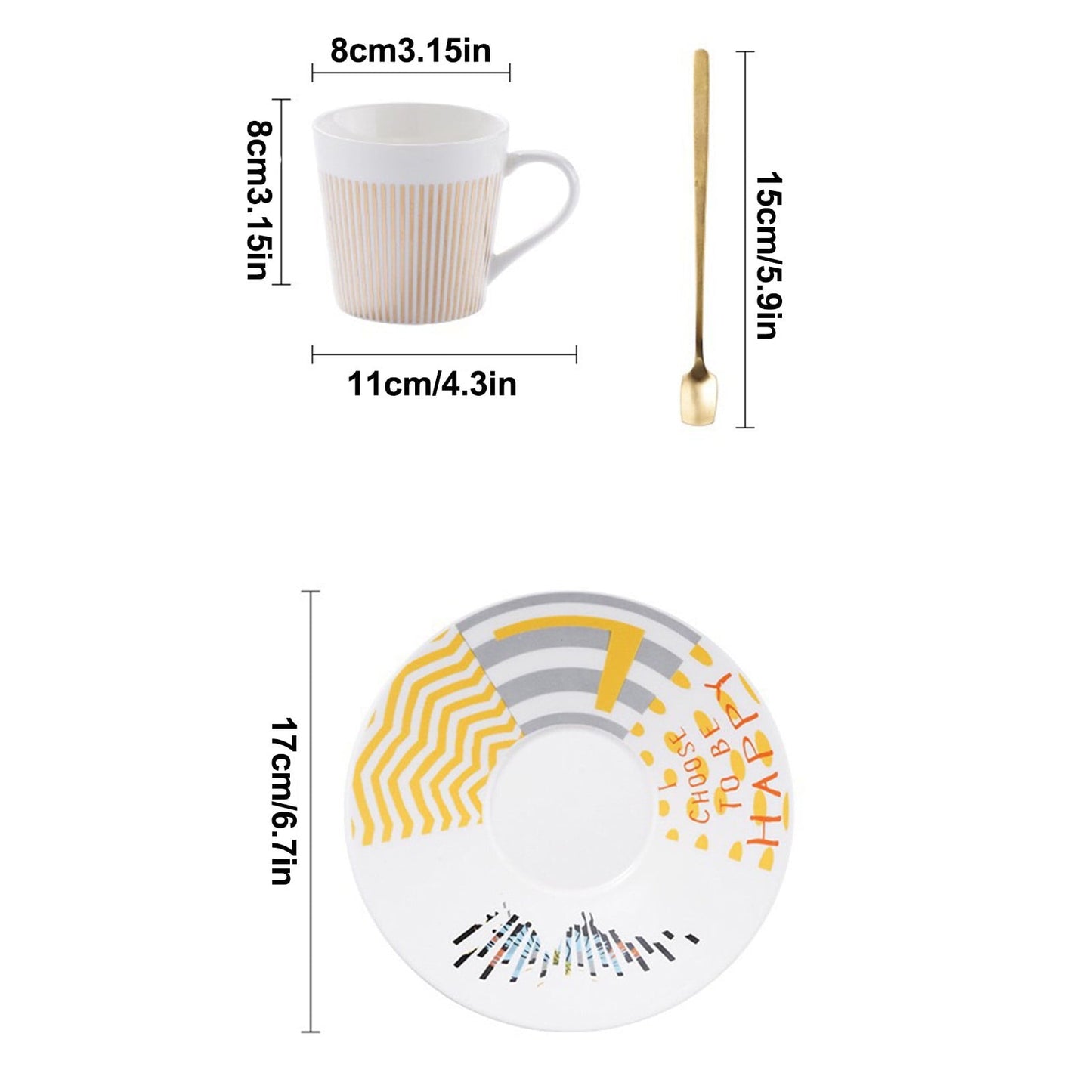 Optical Illusion Ceramic Coffee Mug,Rotating Cup Creates Moving Reflection Design, Unique Novelty Tea & V1189-WXFWAL-20260319-00447