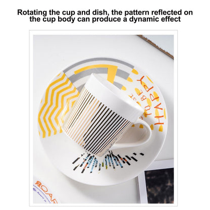 Optical Illusion Ceramic Coffee Mug,Rotating Cup Creates Moving Reflection Design, Unique Novelty Tea & V1189-WXFWAL-20260319-00447