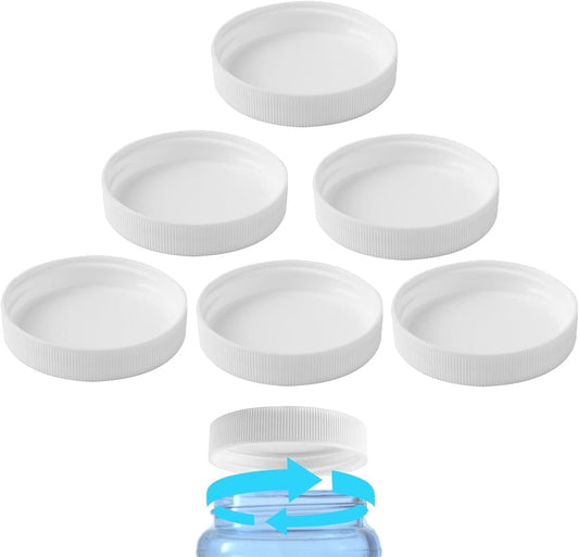 Tutuviw 6 Pcs 3 and 5 Gallon Jug Cap,Reusable 53mm Replacement Cap,Non Spill Water Bottle Dispenser V1189-WXFWAL-20260319-00449