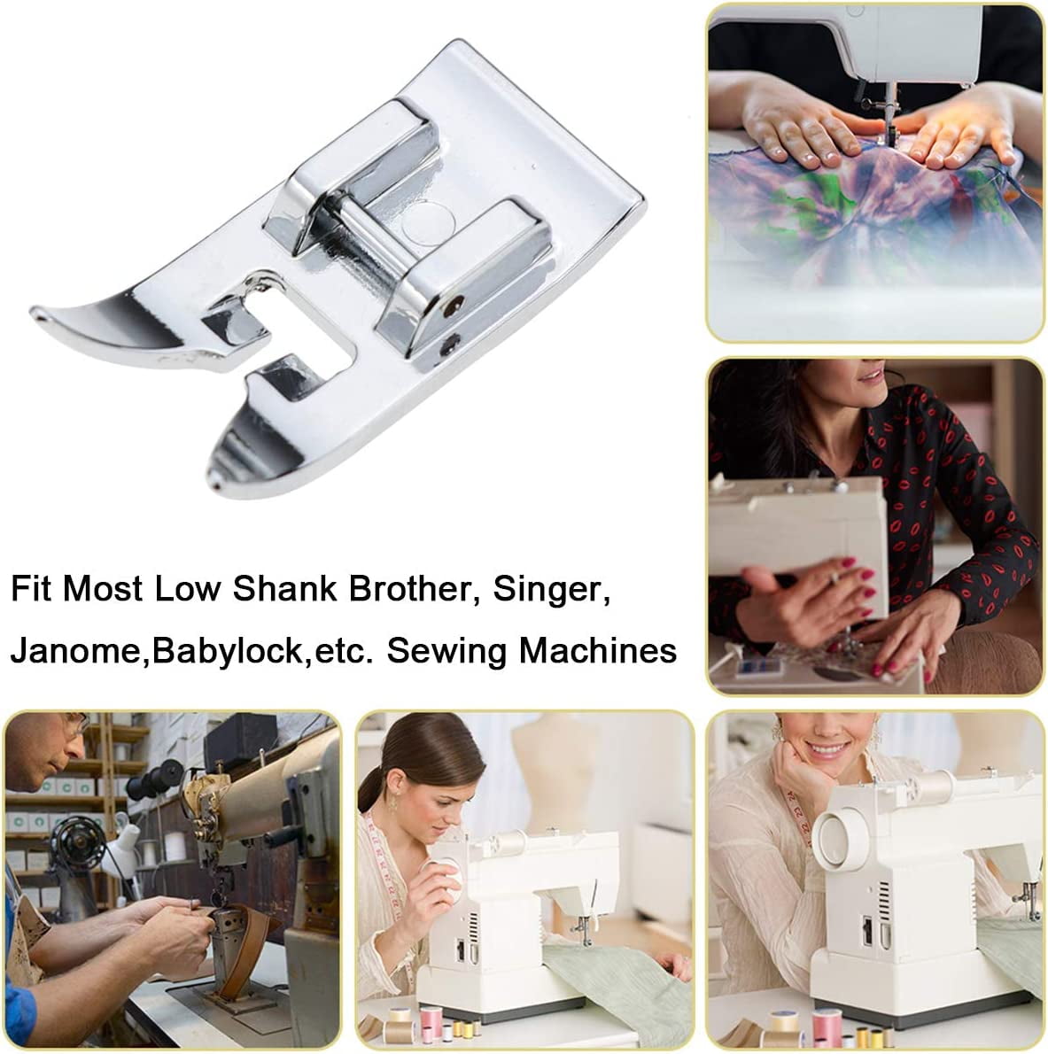 Universal zigzag presser foot straight stitch sewing machine presser foot suitable for Singer/Brother low V1189-WXFWAL-20260319-00466