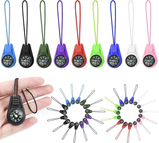 Tutuviw 25Pcs Compass for Kids Bulk,Multi-Color Mini Survival Compass,Outdoor Pocket Compass,Mini Compass V1189-WXFWAL-20260319-00483