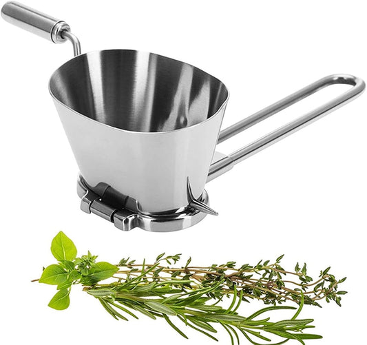 Tutuviw Manual Stainless Steel Parsley Shredder,Pepper Grinder,Herb Roller Mincer,Handheld Spice V1189-WXFWAL-20260319-00490