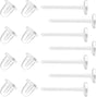 Clear Earrings For Sports, 400Pcs 18g Plastic Earrings For Sensitive Ears, Clear Stud Earrings for Work with V1189-WXFWAL-20260319-00492