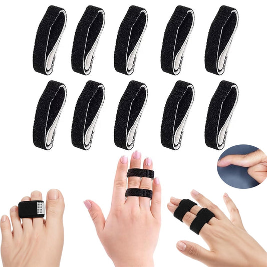 Hook and Loop Finger Wrap,Tutuviw 10 Pcs Washable and Reusable Buddy Straps for Fingers,Buddy Tape Finger V1189-WXFWAL-20260319-00494