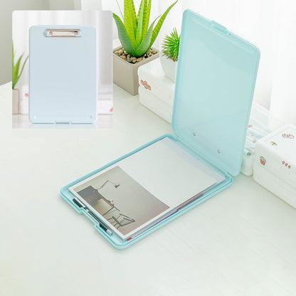 Clipboard with Storage File Box, Foldable A4 Large Capacity Clip Boards Folder, Plastic Clipboard with Pen V1189-WXFWAL-20260319-00533